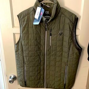 Cutter & Buck PrimaLoft® Mens Eco Insulated FZ Puffer Vest (Poplar) - Large